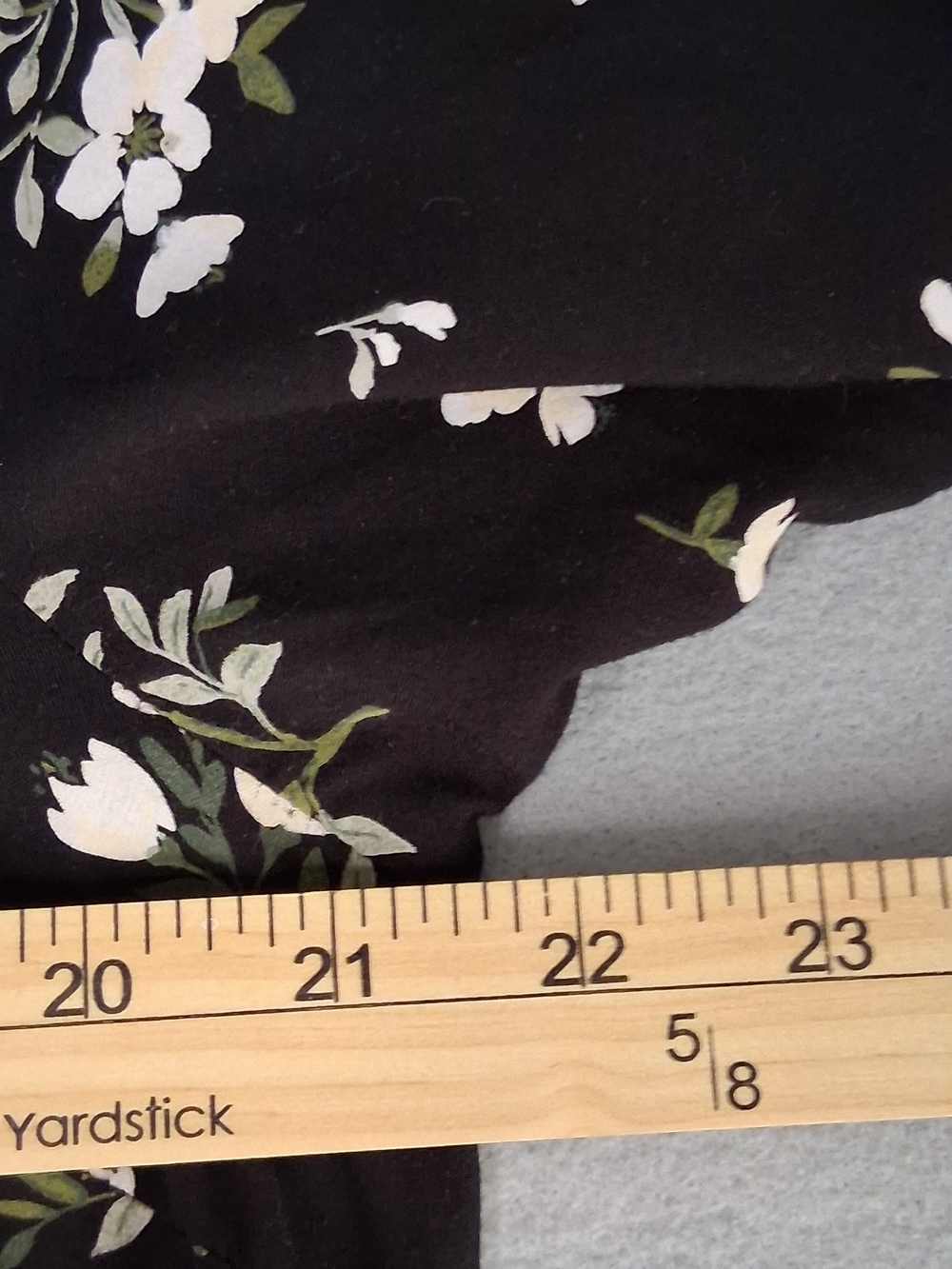 Old Navy Black Floral Button Front Mini Dress Women's Large Boho Cottagecore - Picture 8 of 10